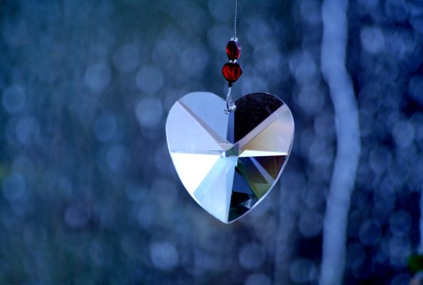 Canva - Crystal Heart Mirror Ornament