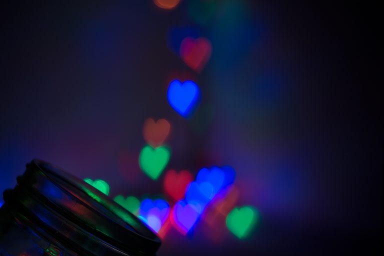 Canva - Multicolored Hearts Wallpaper