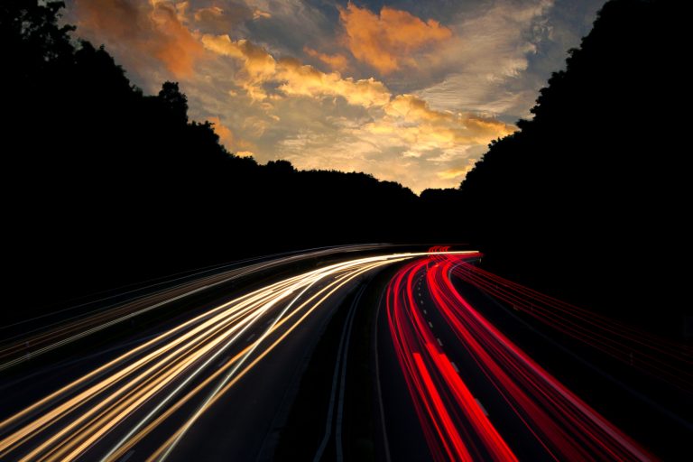 Canva - Timelapse Photography of Road With White and Red Lights